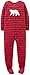 Carter's Little Boys' Striped Fleece Footie (Toddler/Kid) - Polar Bear