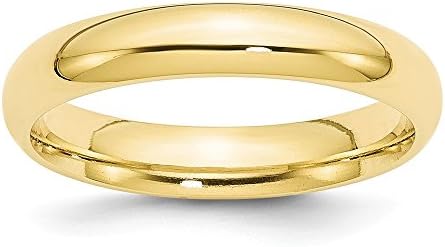 10kイエローゴールド 4mm スタンダード コンフォートフィット 結婚指輪 サイズ4 祝開店大放出セール開催中 クラシック ファインジュエリーギフト 女性用 Mm 幅 Cfスタイル B
