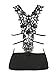 Choies Women's Black Deep V Neck Ruched Strappy Lace Back Lace Tight Vest