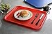 New Star Foodservice 24845 Red Plastic Fast Food Tray, 14 by 18-Inch, Set of 12