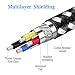 JYDMIX 3ft/0.9m 3 Pack USB A to USB C Nylon Braided Charging Cable USB Type C Sync Cable Compatible with Samsung Galaxy S10/ S9/ S8/ Plus Note 9 etc.(Black)