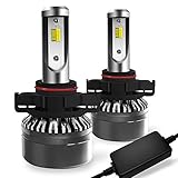 Win Power 5202 Led Fog Light Conversion Kit H16 PSX24w PS19W LED Bulbs Dual Color DRL Lights Kit,Pack of 2