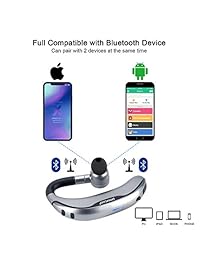Auriculares inalámbricos Bluetooth V4.1, auriculares para negocios, resistentes al sudor, auriculares con auriculares, manos libres, Bluetooth para teléfono móvil