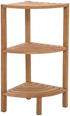Spa Teak 3-tiered Corner Shelf
