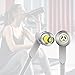 Earphones, Vomach Wired Headphones In Line Volume Control Crystal Sound Earbuds with Mic White