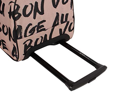 BCBGeneration BCBG Designer Carry On Luggage - Lightweight 22 Inch Duffel Bag- Weekender Overnight Business Travel Suitcase with 2- Rolling Spinner Wheels (PERF-ECT Pink) - Thumbnail 5