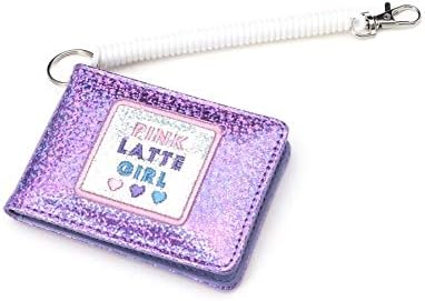 Amazon ピンク ラテ その他 グリッターパスケース キッズ ライトパープル 081 00 ベルト 通販