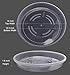GRENSPRI Clear Plant Saucers in Thick Plastic 6 Packs of Flower Pot Saucers in 14 Inches Round Plant Tray Waterproof for Drips Recycle Indoor or Balcony (14 inches,6packs)thumb 1