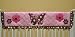 Butterflies Pink and Chocolate Crib Rail Protector