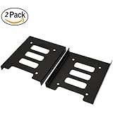 SSD Mounting Bracket, SNANSHI SSD Bracket 2.5" to 3.5" SSD HDD Metal Mounting Bracket Adapter Hard Drive Holder for PC SSD (Pack of 2)