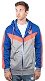 Ultra Game Men's NBA Soft Fleece Full Zip Jacket Hoodie, New York Knicks, Royal, Medium
