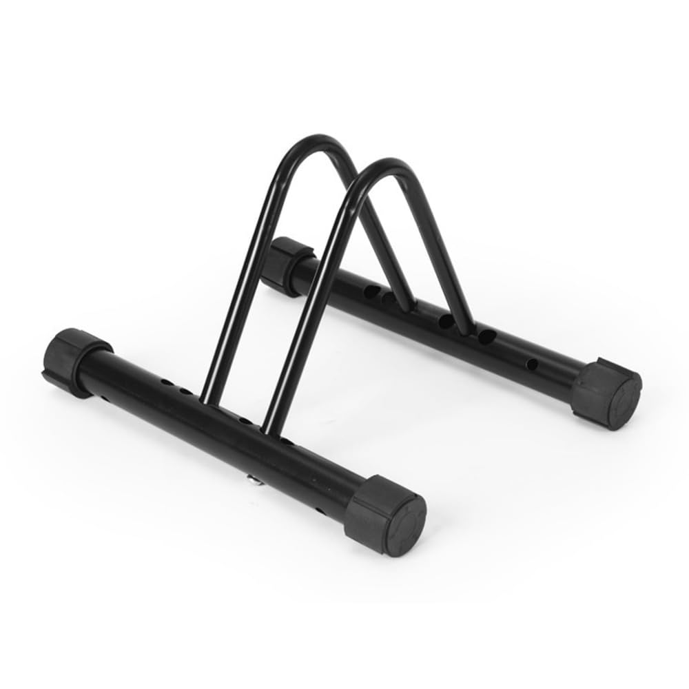 ENGWE MTB Metal Outdoor Bike Stand, Bike Storage Rack, Bicycle Floor Parking Stand, Bicycle Storage Holder for Garage or Shed (1 Bike Station)