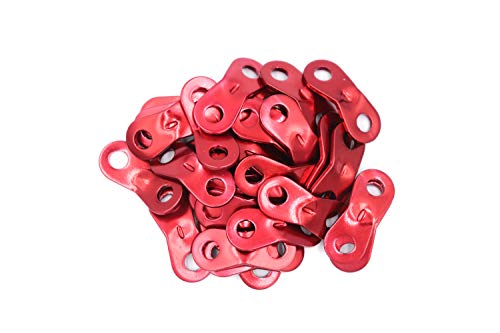 FGen 30pcs Outdoor Binocular Aluminum Umbrella Rope Buckle Tent Canopy Pull Rope Accessories Wind Rope Buckle Fixed Buckle Stop Adjustment Piece - Thumbnail 4