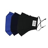 FakeFace Adult Face Masks Activated Carbon Cotton Masks Dust Allergy Flu Masks For Breathe Healthy Filters Dust, Pollen, Allergens, Flu Germs - 3 Pieces
