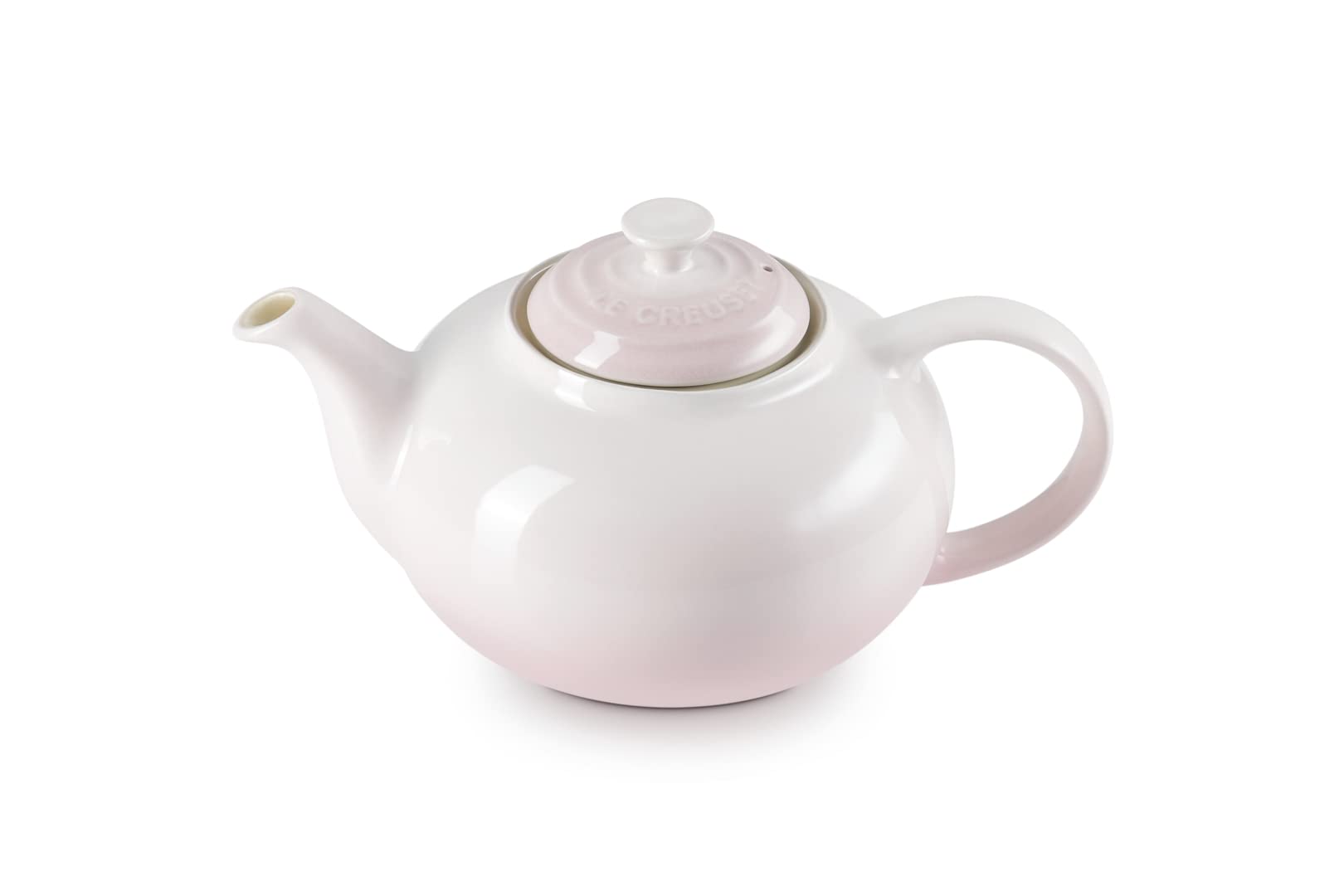 Le Creuset Stoneware Classic Teapot, 1.3L, Shell Pink, 70702137770000