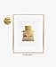 Typewriter Gold Foil Print Office Wall Art Writer Author Gift Vintage Poster Kids Room Decor 5 inches x 7 inches B46