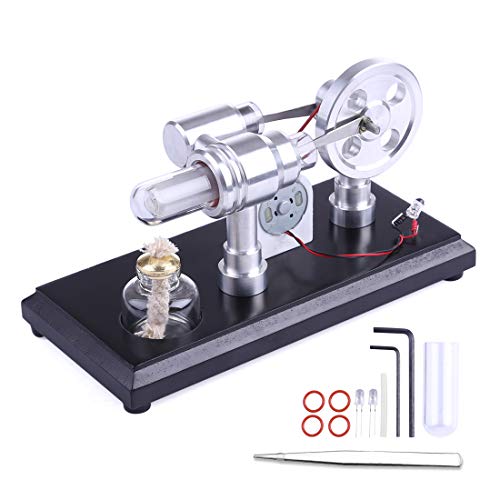 Spieland Generator Stirlingmotor 2 Zylinder Bausatz Modellbau Stirling Engine Kit – Bild 4