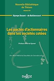Les  pactes d'actionnaires dans les sociétés cotées
