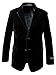 Spring Notion Big Boys' Velvet Blazer Jacket 5 Black