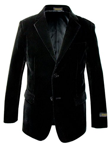 Spring Notion Big Boys' Velvet Blazer Jacket 5 Black
