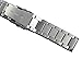 Noble Silver Watch Belts Metal Replacement Band Heavy Type 316L Stainless Steel Brushed Finish