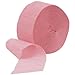 Unique Industries Crepe Paper Streamer, 81ft, Pastel Pink