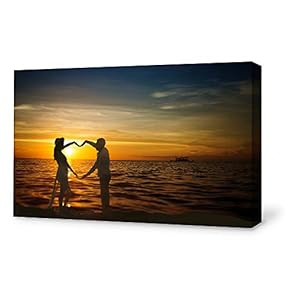 Canvas Wall Art for Living Room,Bedroom Home Artwork Paintings Charming Sunset Ready to Hang - 12x18 inches