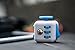 LPVLUX Fidget Stress Dice Toy Cube – Flippy Chain Fidget Toy – The Premium Fidget Dice Anti-anxiety, Depression, Stress, ADD & ADHD Cube for Children/Adults (White/Blue)