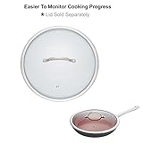 12 inch Glass Frying Pan Lid,Vented and High Tempered,Universal Compatible Size,Fit All 12 inch Skillet,High Heat Resistence From Shatter