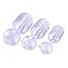 15PCS Transparent Plastic Fill-able Ball Ornament Hollow Sphere Snap-On Ball Christmas Decorations Clear Fillable Ball Wedding Party Decor by Rely2016