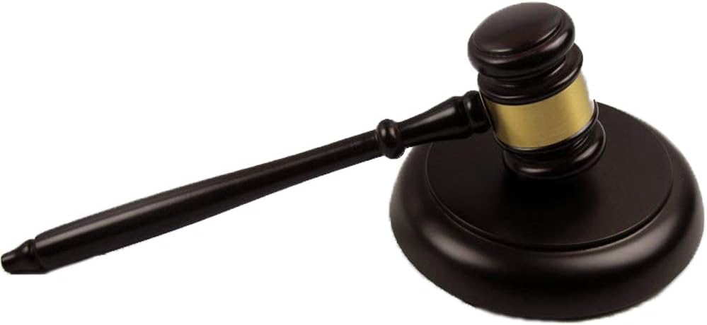 Wood Gavel and Round Block Set for Lawyer, Student, Judge, Auction Sale, Teaching Meetings, Unique Craft Gifts Toys