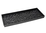 BirdRock Home Rubber Boot Tray - 34 inch Decorative Boot Tray for Entryway - Shoe Mat - Waterproof - All Weather Indoor or Outdoor Use - Dog Water Food Bowl Wide Trays - Under Sink Drip Utility Tray