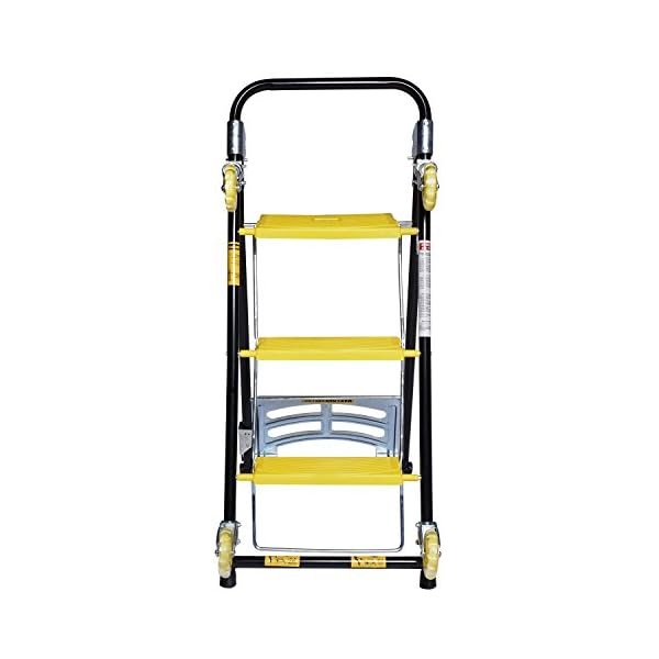 Ivation 4 in 1 Hand Truck, Moving Trolley, Step Ladder, Furniture Dolly, Hand Truck Mode Carries