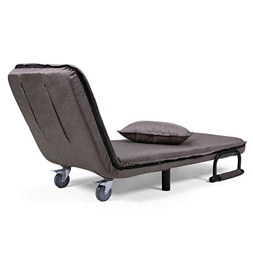 Convertible Sofa Bed Arm Chair Single Dorm Room Couch Recliner Sleeper Folding