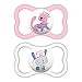 MAM Air Pacifiers (2 pack), MAM Sensitive Skin Pacifier 6+ Months, Best Pacifier for Breastfed Babies, Baby Girl Pacifiers primary