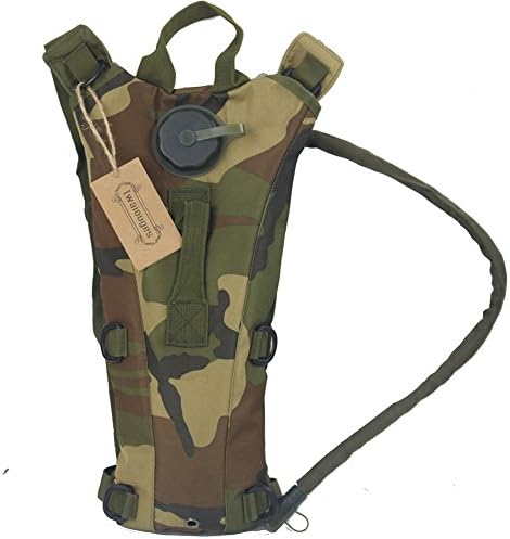 Iwalouges 3 Liter Tactical Hydration Pack Bladder Water Bag Pouch Backpack Reservoirs for Hiking Climbing Running 3L Outdoor Men Women