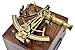 Brass Nautical - Large Brass Sextant Navigation Instrument Sextante Navegacion Marine Sextant in Hardwood Gift Box (6 inches, Antique Patina)