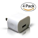 Celace USB Wall Lightning Charger for Smartphones - 4 Pack