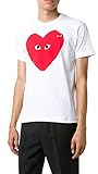 Comme des Garcons PLAY Small Eyes Heart Graphic T-Shirt, White