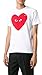 Comme des Garcons PLAY Small Eyes Heart Graphic T-Shirt, White