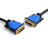BlueRigger DVI to DVI Cable (3 Feet, Monitor Cable, Dual Link, Male to Male, Black)