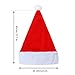 【1 Pcs】SHareconn Personalized Santa Hats for Adults- Add Your Name, Big Xmas Holiday Hat with Velvet and Comfort Liner for Adults Party New Year Christmas Day, Red