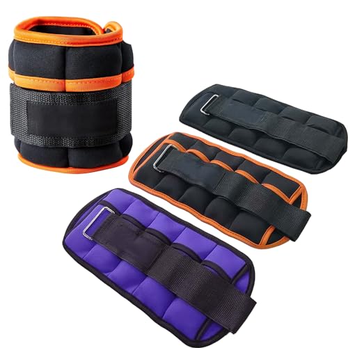 Wodoso Pesas Ajustables para Tobillos 1 par 2 4 6 8 10 Libras Correas de Peso para piernas para Mujeres y Hombres