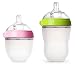 Comotomo Natural Feel Bundle - 2 Items (Green/Pink, 5oz + 8oz) primary