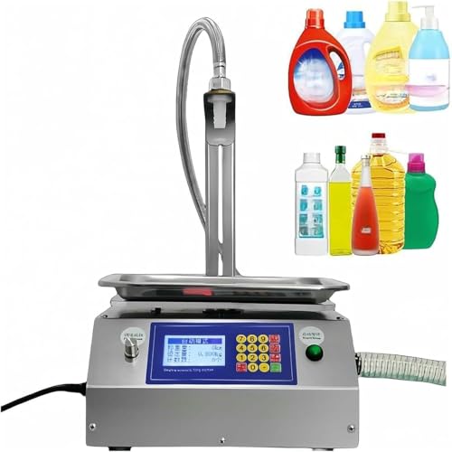 Liquid Filling Machine, Digital Automatic Bottle Filler Dispenser for Honey, Soy Sauce, Drink, Vinegar, Milk