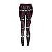 GBSELL New Women Christmas Printed Stretchy Pants Leggings Sport Casual (F, L)