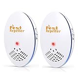Sectpod Ultrasonic Pest Repeller - 2 Pack Insect Repeller Plug in, Best Electronic Pest Control Repellent for Rats, Mice, Mosquitos, Bugs, Spiders, Cockroaches