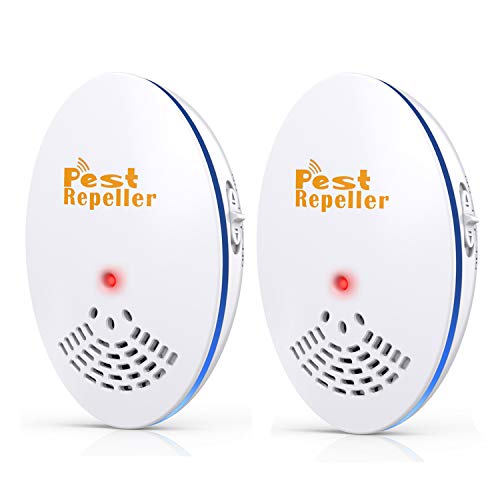 Sectpod Ultrasonic Pest Repeller - 2 Pack Insect Repeller Plug in, Best Electronic Pest Control Repellent for Rats, Mice, Mosquitos, Bugs, Spiders, Cockroaches