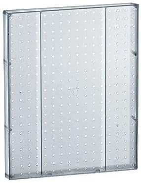 Count of 2 New Clear Molded Plastic 16" Width x 20" High Pegboard Wall Panels