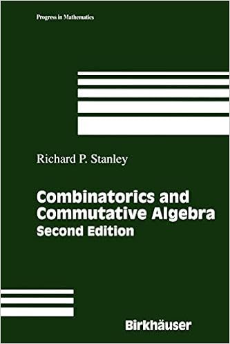 Combinatorics And Commutative Algebra Progress In Mathematics 41 Stanley Richard P 9780817643690 Amazon Com Books